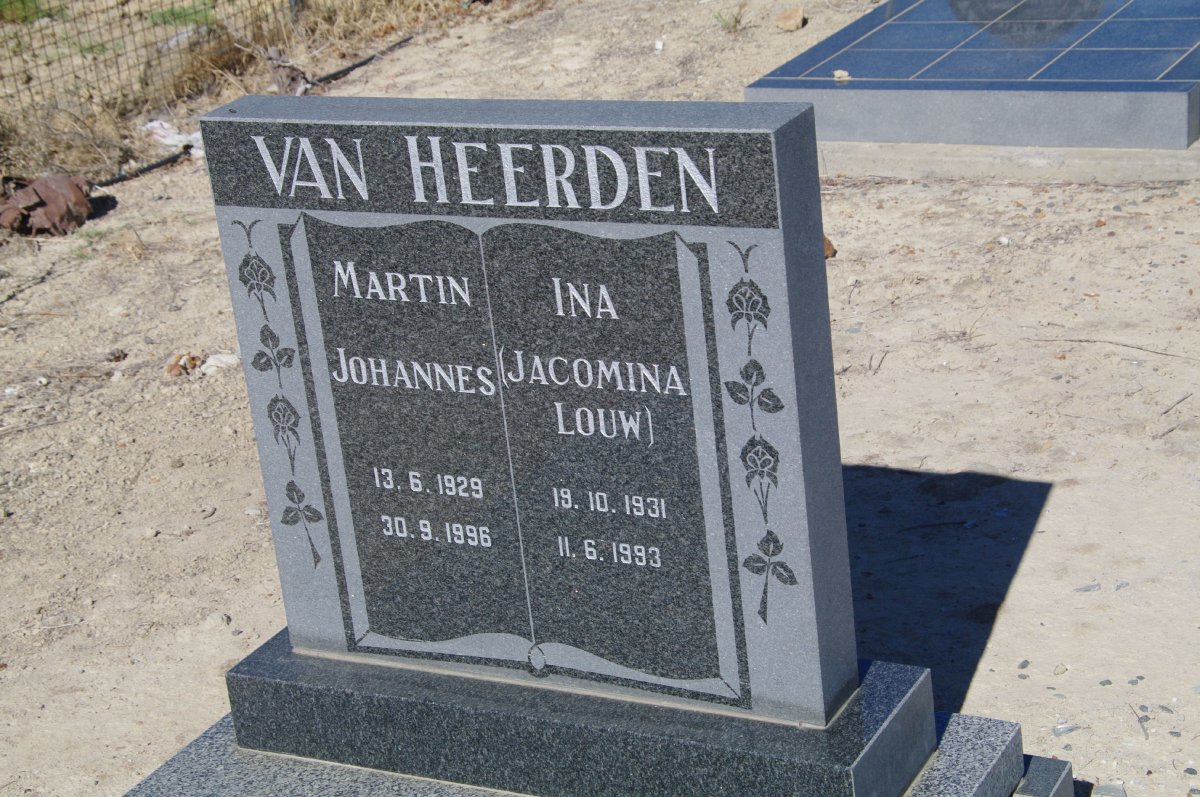 HEERDEN Martin Johannes, van 1920-1996 &amp; Jacomina LOUW 1931-1993