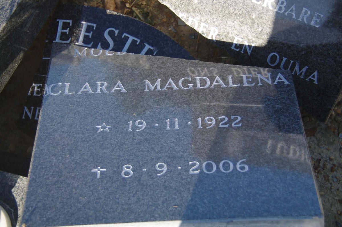HOFMEESTER Clara Magdalena 1922-2006 :: ? Frances Rina 1954-1994