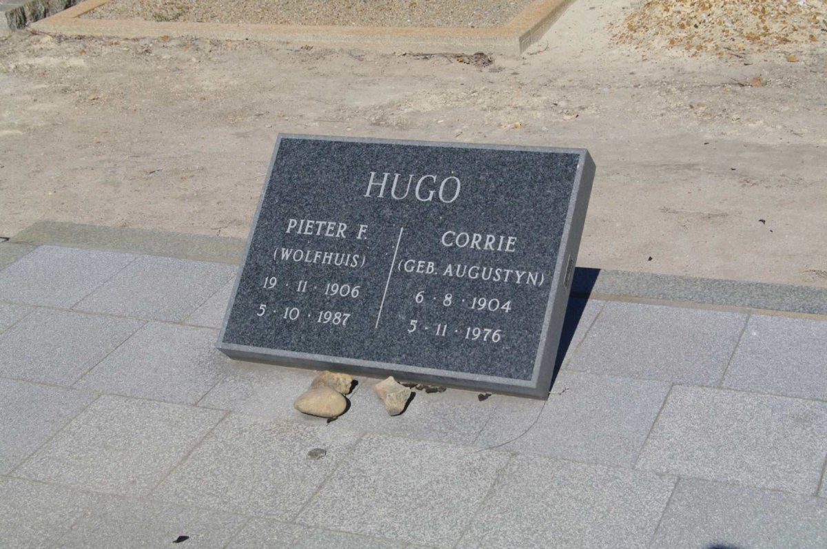 HUGO Pieter F. 1906-1987 &amp; Corrie AUGUSTYN 1904-1976