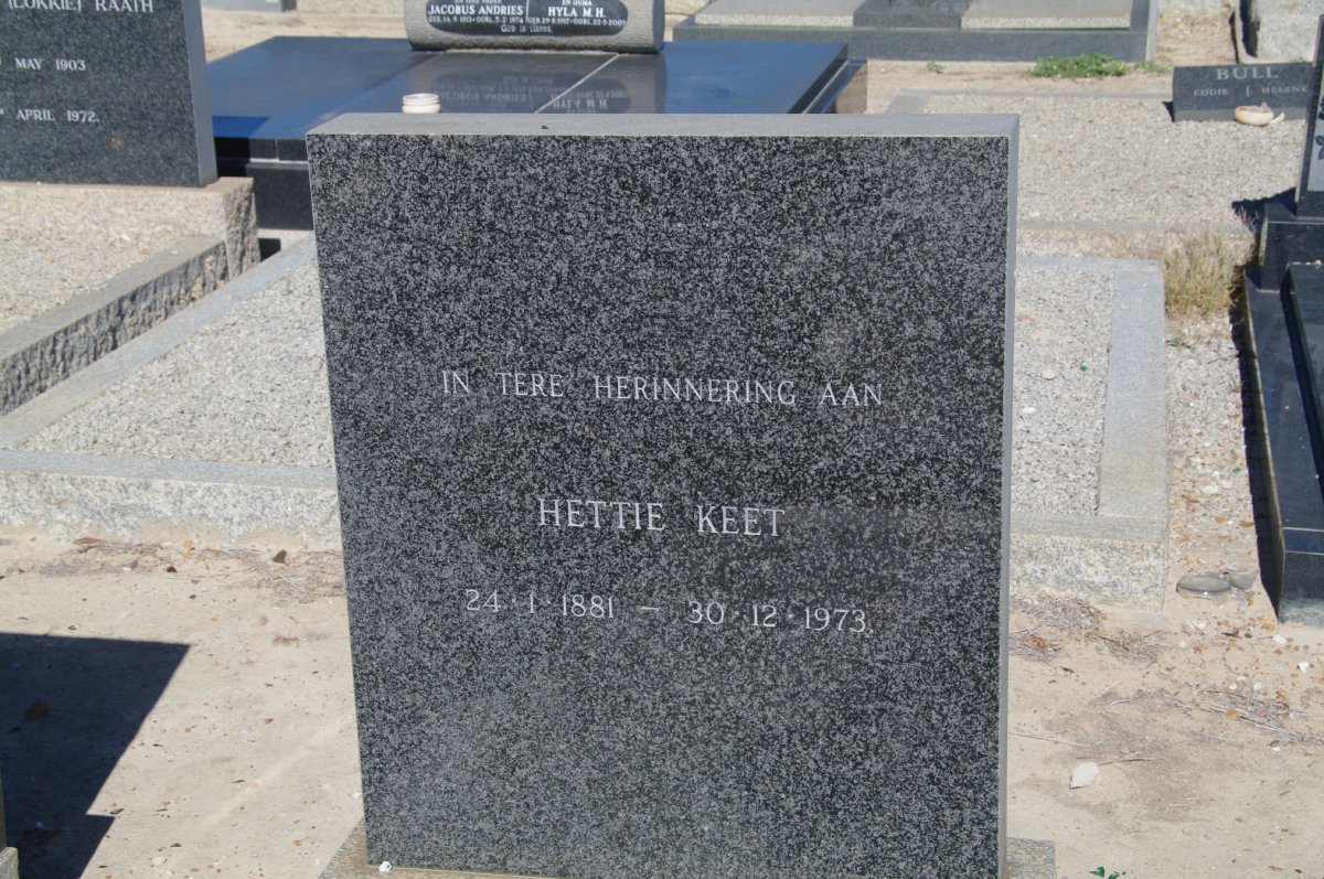 KEET Hettie 1881-1973