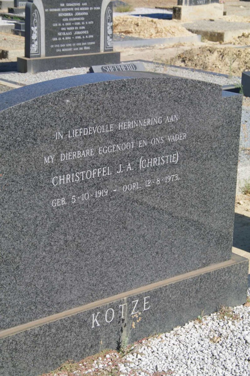 KOTZE Christoffel J.A. 1919-1973