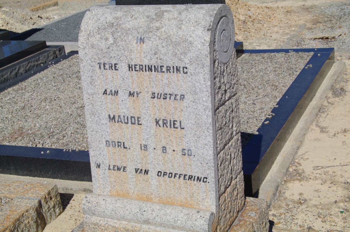 KRIEL Maude -1950