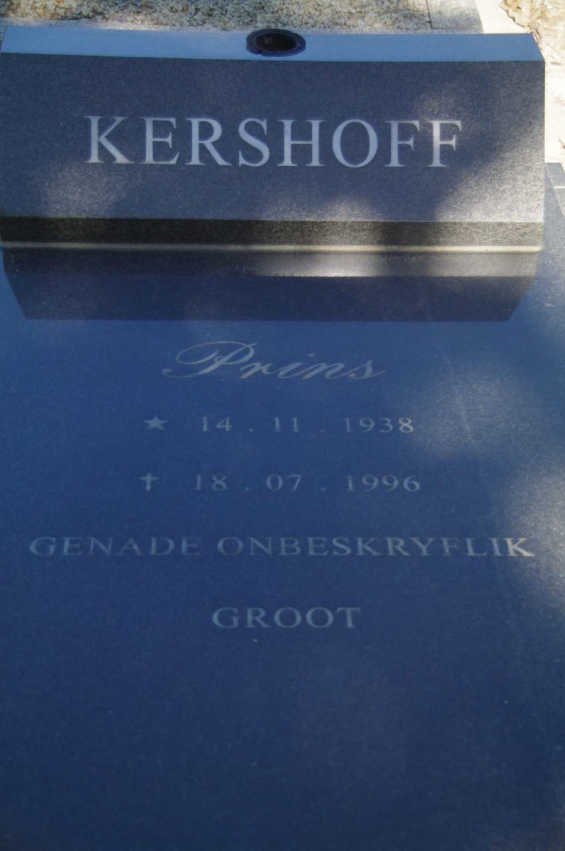 KERSHOFF Prins 1938-1996