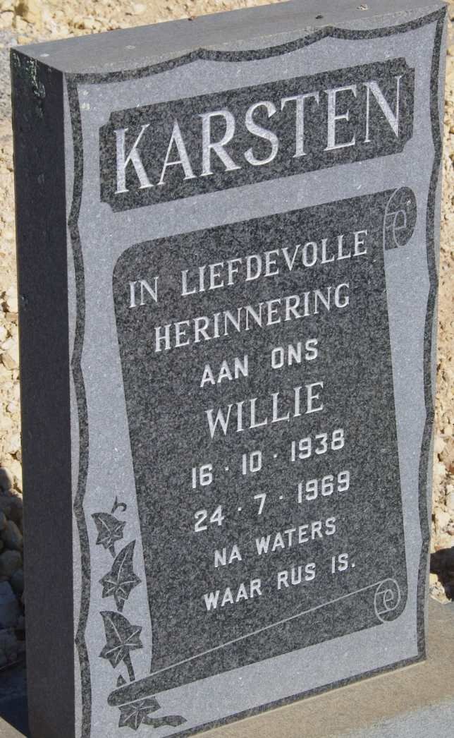 KARSTEN Willie 1938-1969