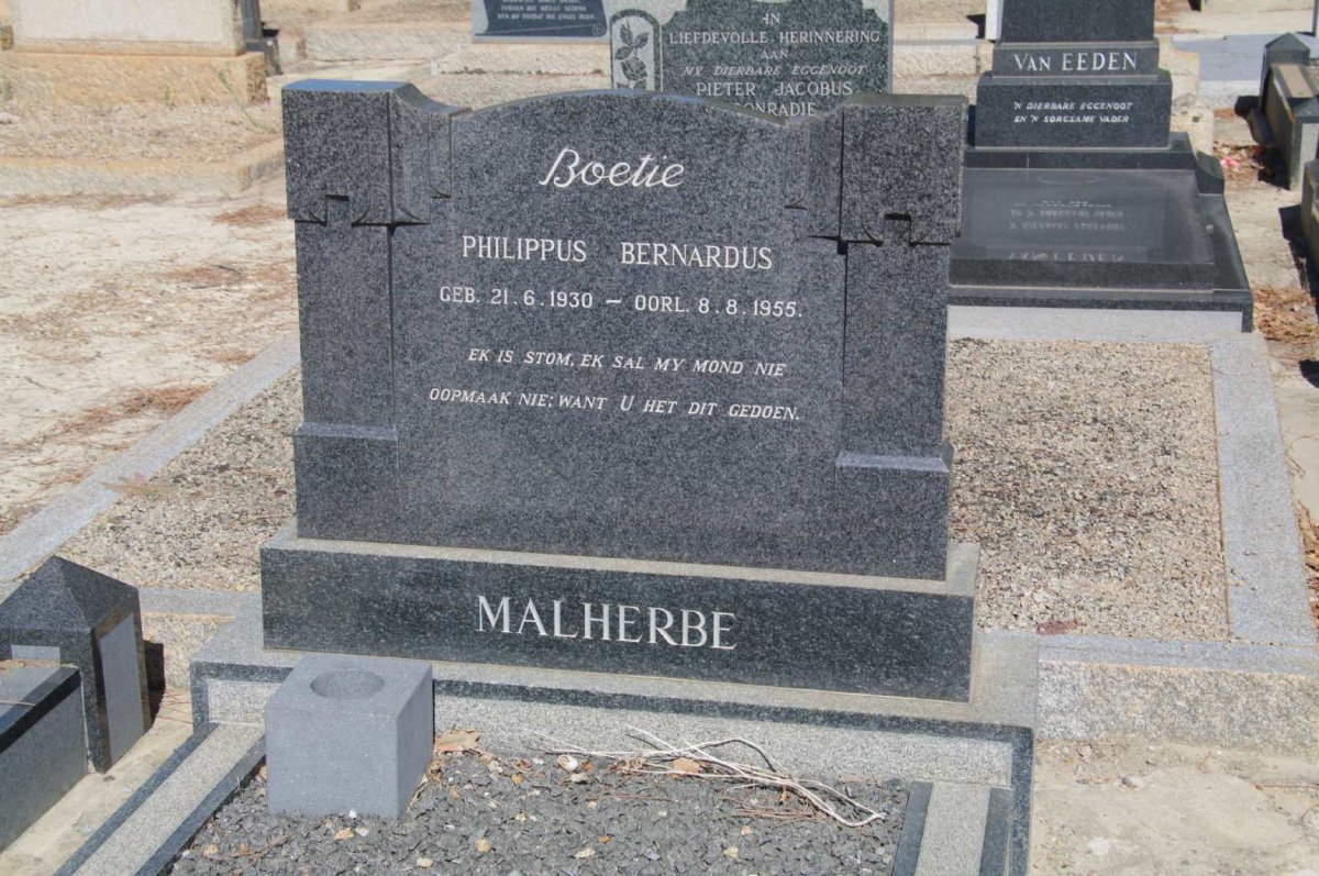 MALHERBE Philippus Bernardus 1930-1955