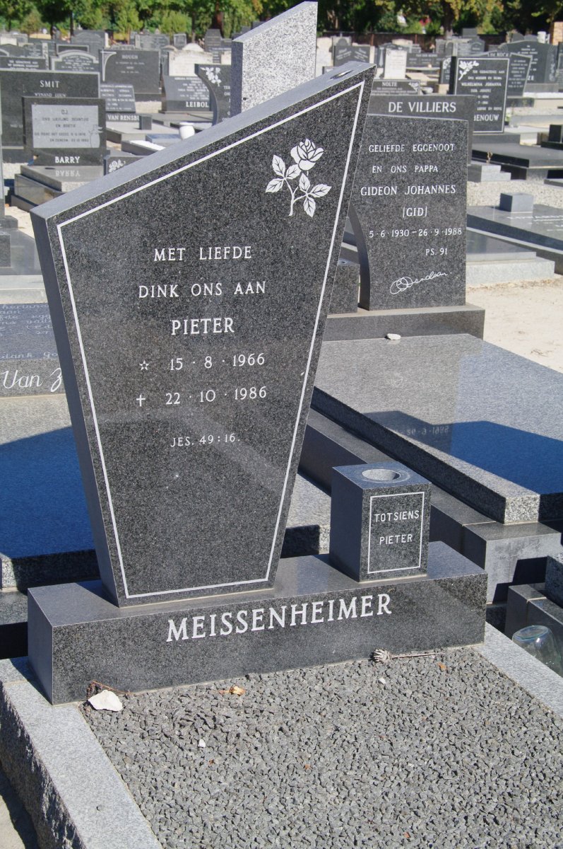 MEISSENHEIMER Pieter 1966-1986