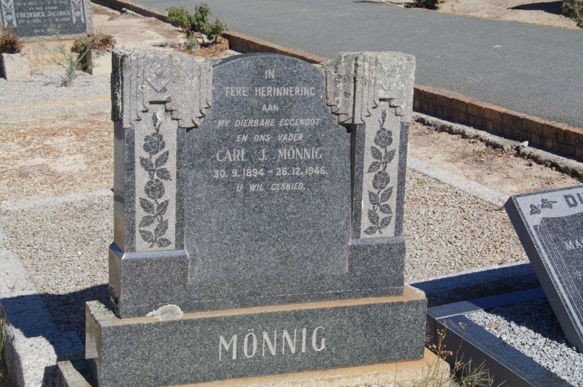MONNING Carl J. 1894-1946