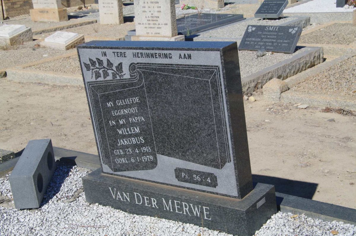 MERWE Willem Jakobus, van der 1913-1979