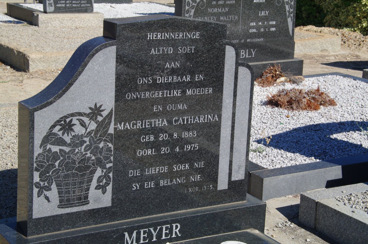 MEYER Magrietha Catharina 1883-1975