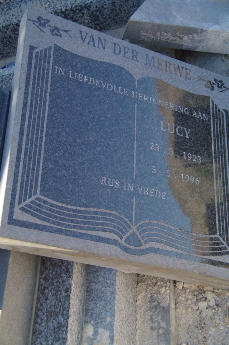 MERWE Lucy, van der 1923-1996