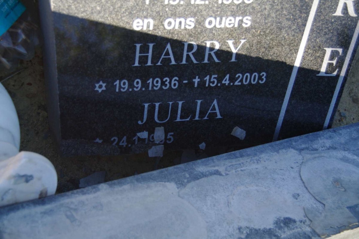 MOORE Harry 1936-2003 &amp; Julia 19?5- :: MOORE Herman 1961-1996
