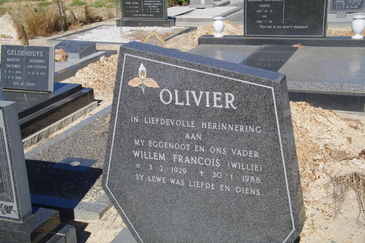 OLIVIER Willem Francois 1929-1988