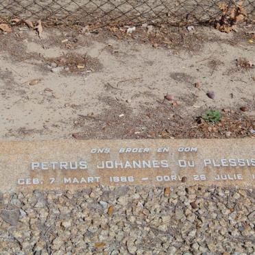 PLESSIS Petrus Johannes, du 1886-1957