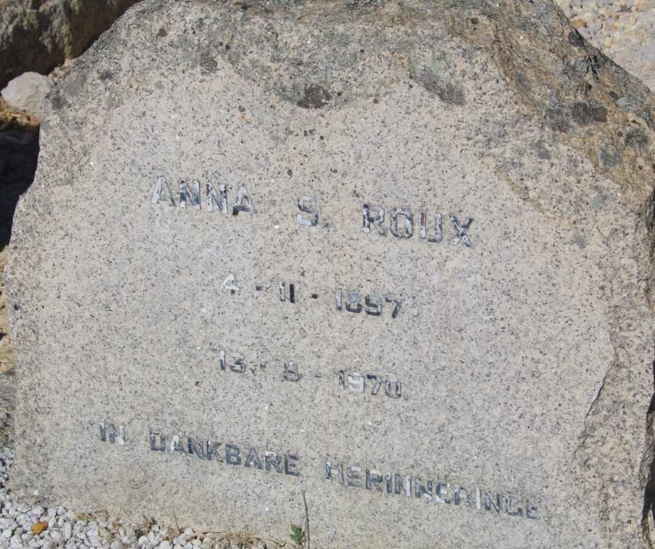 ROUX Anna S. 1897-1970