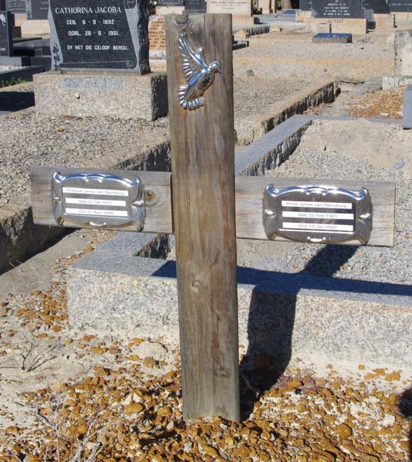 RENSBURG Phillipus, Janse van 1915-2006 &amp; Anna 1921-2002