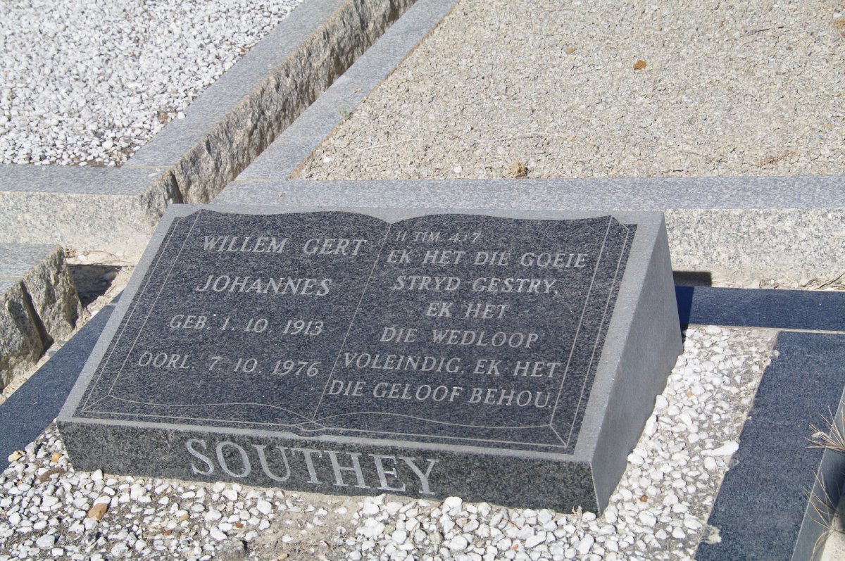 SOUTHEY Willem Gert Johannes 1913-1976