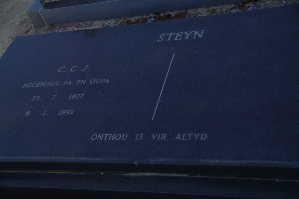 STEYN C.C.J. 1927-1992