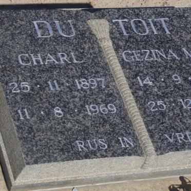 TOIT Charl, du 1897-1969 &amp; Gezina M.M. 1895-1982