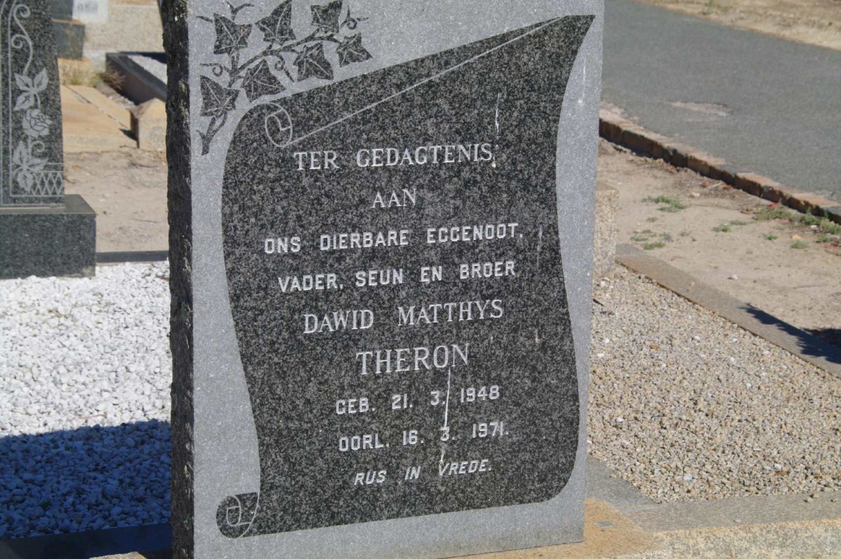 THERON Dawid Matthys 1948-1971
