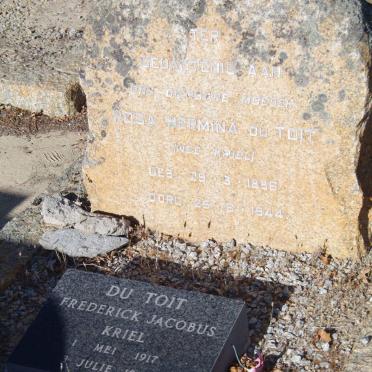 TOIT Rosa Hermina, du nee KRIEL 1886-1944 :: du TOIT Frederick Jacobus Kriel 1917-1994