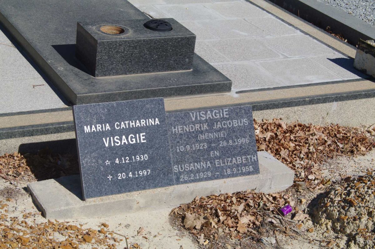 VISAGIE Hendrik Jacobus 1923-1996 &amp; Susanna Elizabeth 1929-1958 :: VISAGIE Maria Catharina 1930-1997