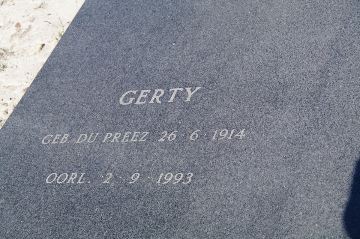 VISSER Koos 1911-1989 &amp; Gerty DU PREEZ 1914-1993