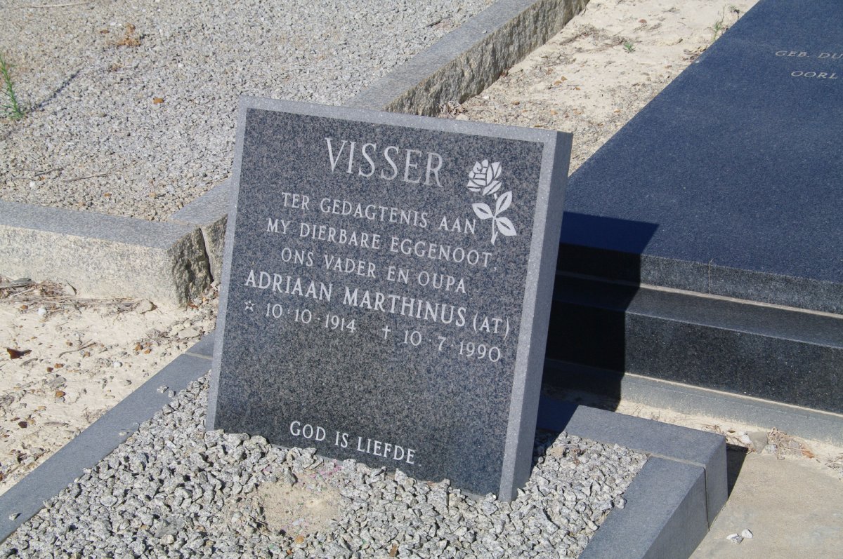 VISSER Adriaan Marthinus 1914-1990