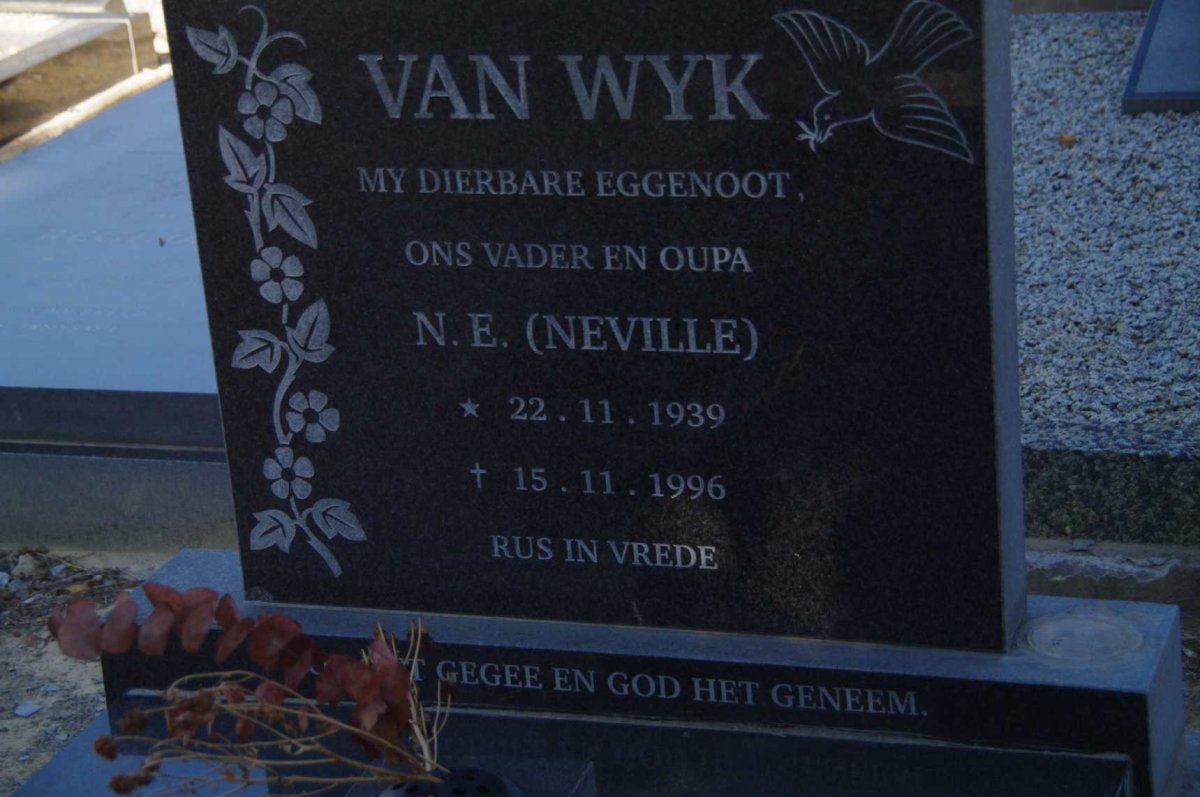 WYK N.E., van 1939-1996