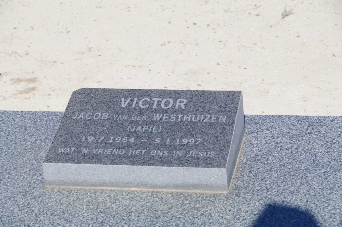 WESTHUIZEN Victor Japie, van der 1954-1997