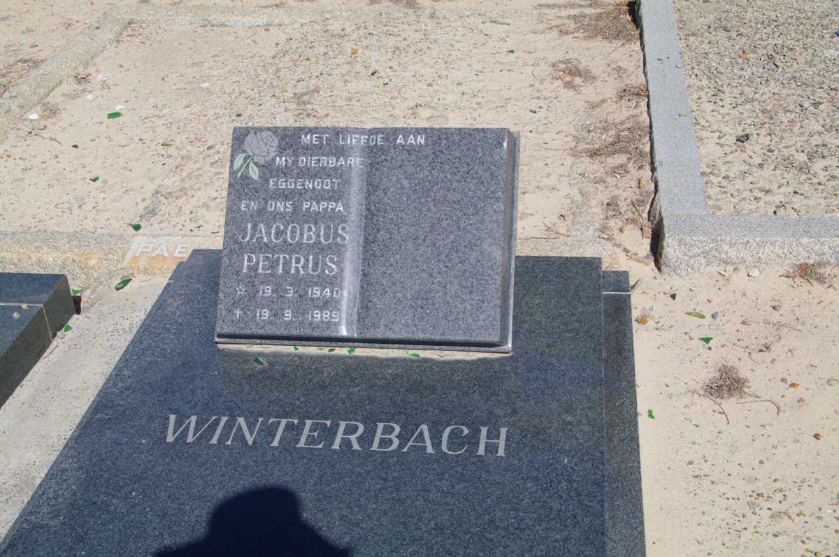 WINTERBACH Jacobus Petrus 1940-1989