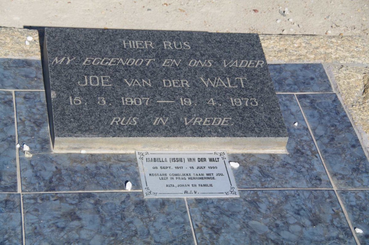 WALT Joe, van der 1907-1973 :: WALT Isabella, van der 1917-1999 