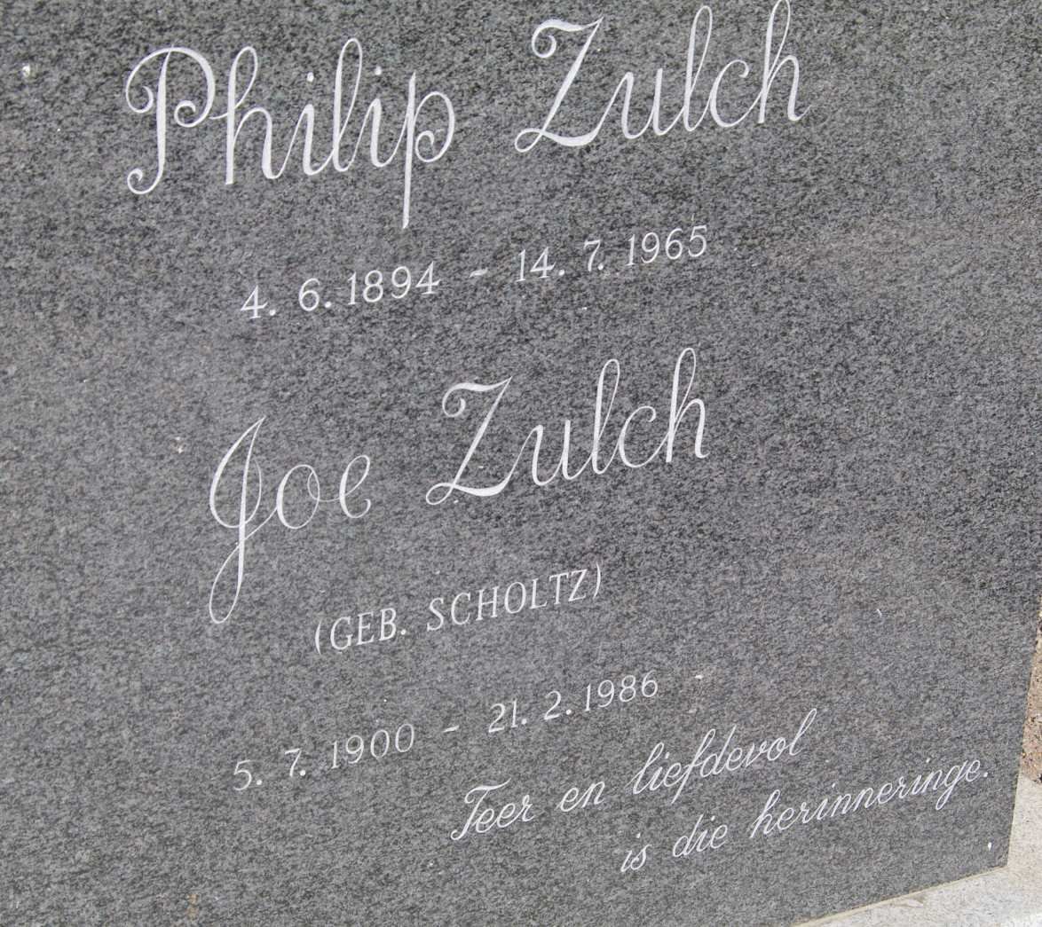ZULCH Philip 1894-1965 &amp; Joe SCHOLTZ 1900-1986