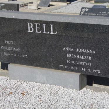 BELL Pieter Christiaan 1896-1975 &amp; Anna Johanna Ebenhaezer VERSTER 1899-1972