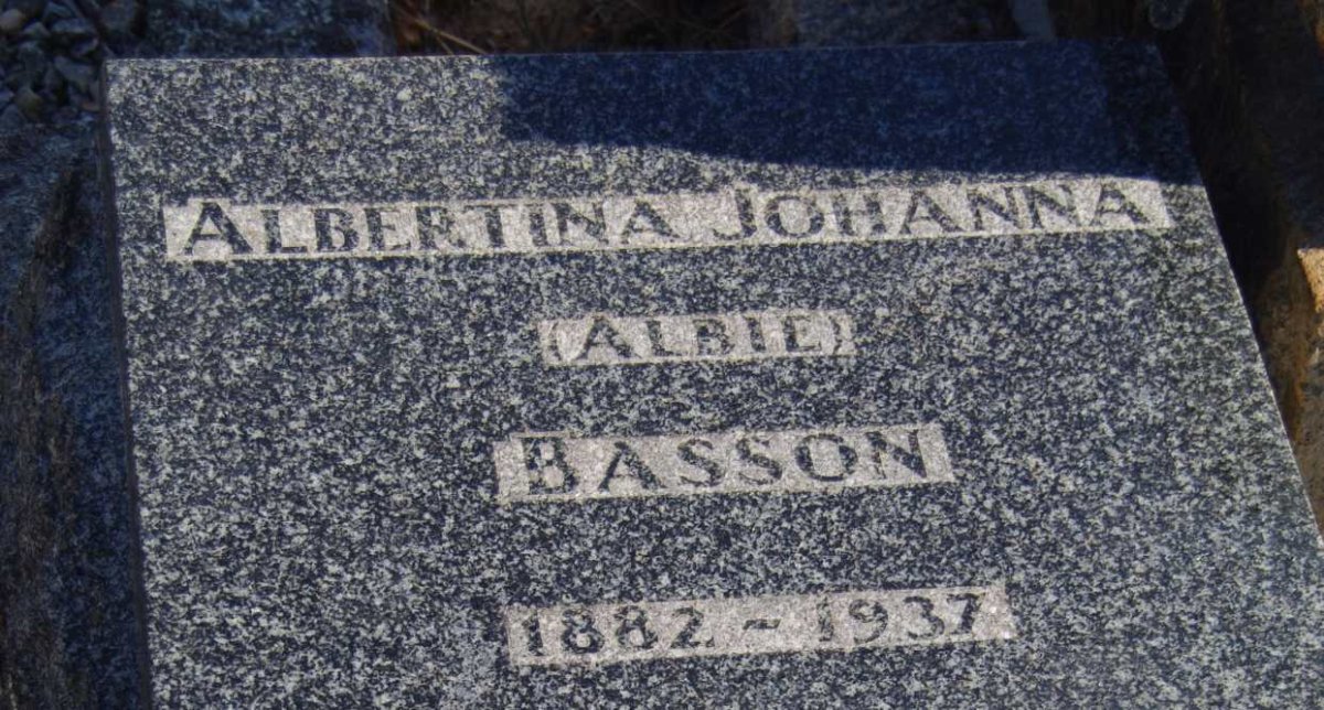 BASSON Albertina Johanna 1882-1937