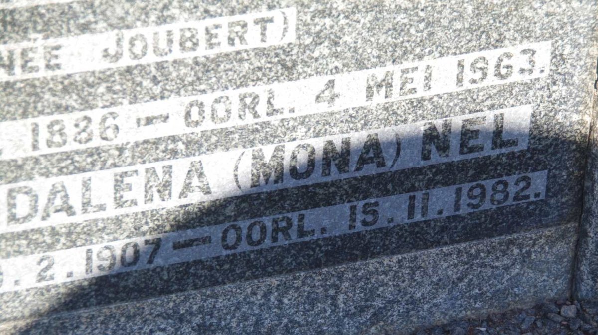 BOTMA Izak Willem Neethling 1870-1943 &amp; Anna Christina Francina JOUBERT 1886-1963 : NEL Maria Magdalena nee BOTMA 1907-1982