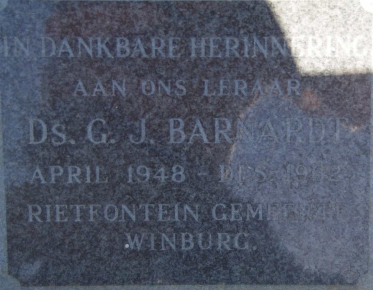 BARNARD G.J. 1948-1962