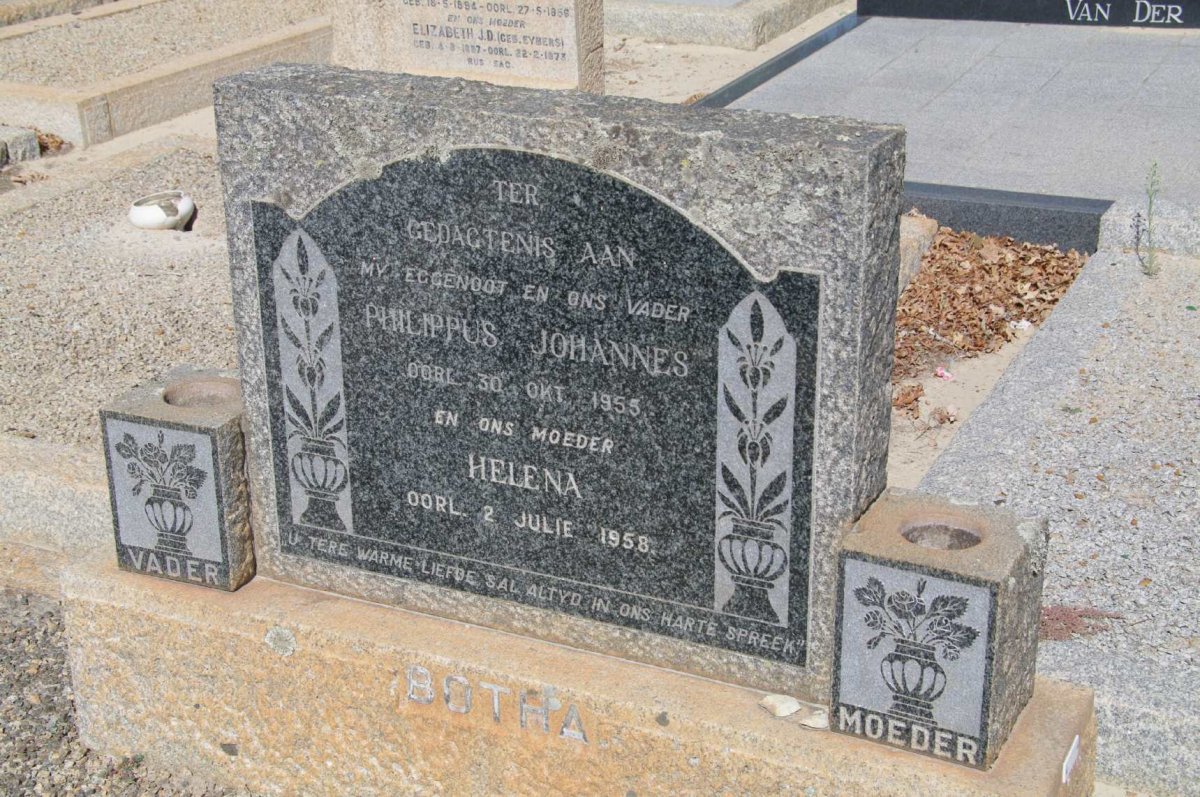 BOTHA Philippus Johannes -1955 &amp; Helena -1958