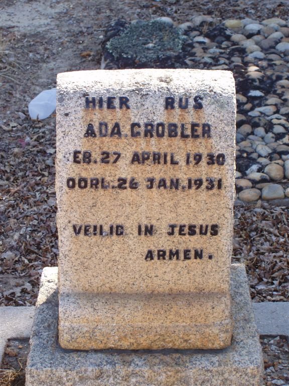 GROBLER Ada  1930-1931