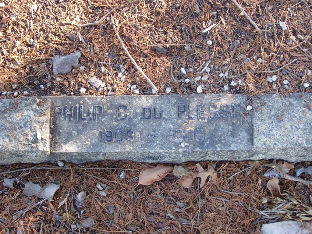 PLESSIS Philip C., du 1906-1908