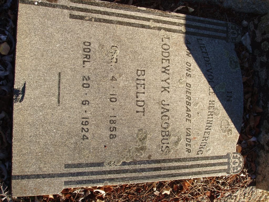 BIELDT Lodewyk Jacobus 1858-1924
