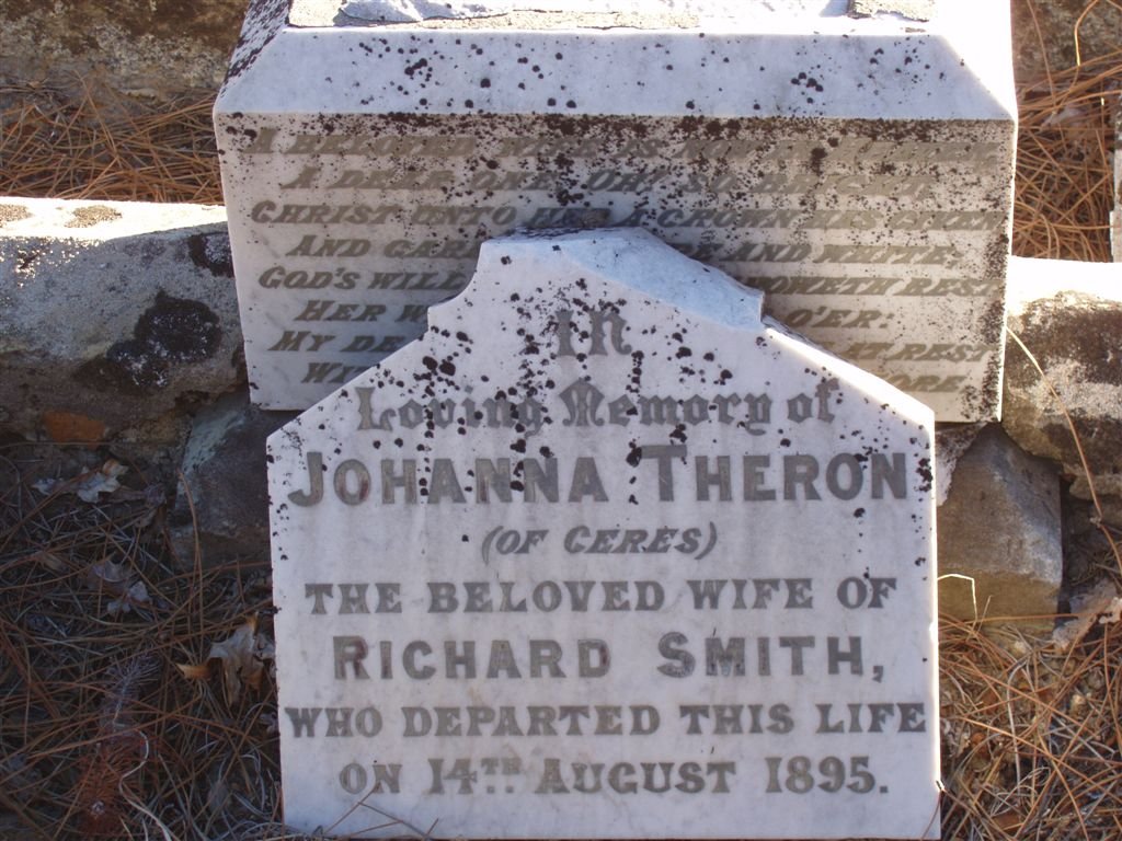 SMITH Johanna nee THERON -1895