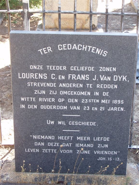 DYK Lourens C., van -1895 :: VAN DYK Frans J. -1895