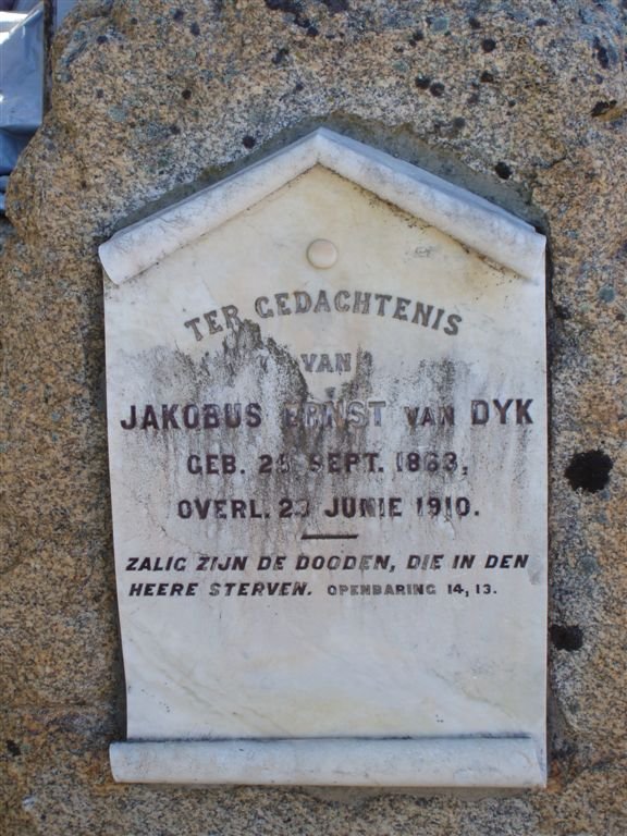 DYK Jakobus Ernst, van 1863-1910