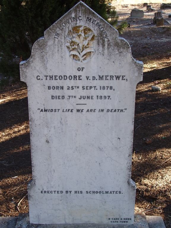 MERWE C. Theodore, v.d. 1878-1897