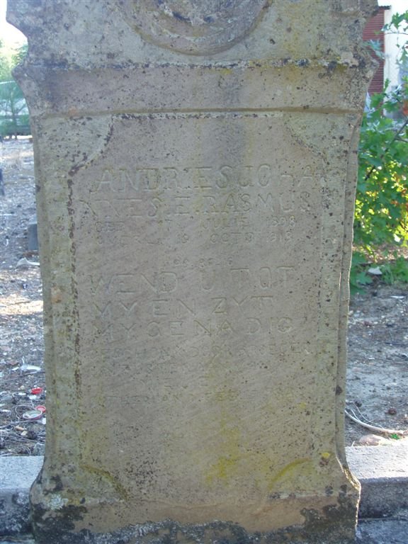 ERASMUS Andries Johannes 1898-1919