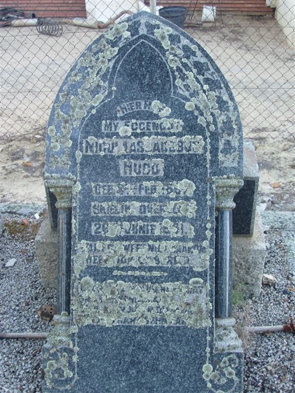 HUGO Nicolaas Jacobus 185?-??