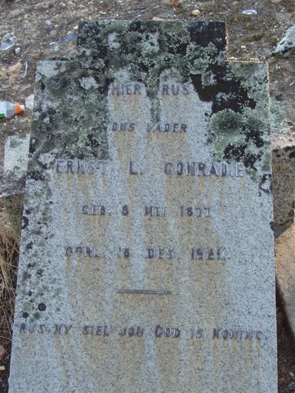 CONRADIE Ernst L. 1877-1921
