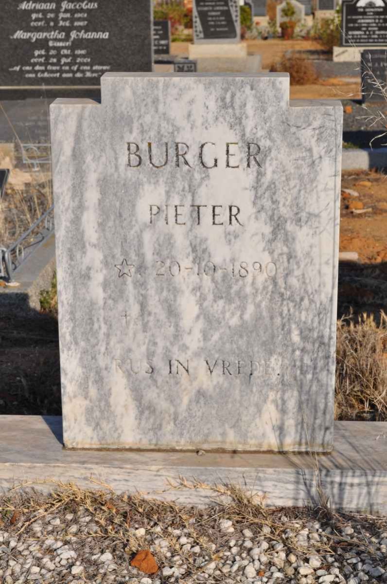 BURGER Pieter 1890-
