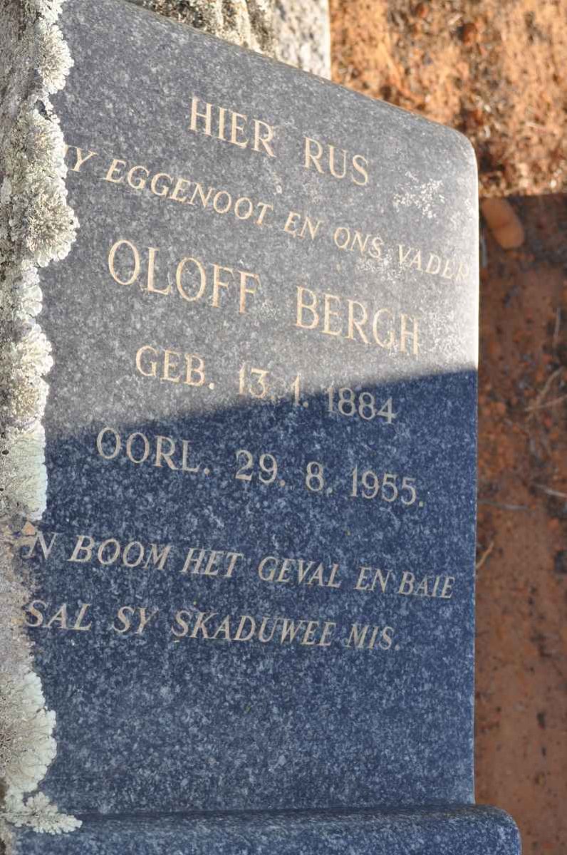 BERGH Oloff 1884-1955