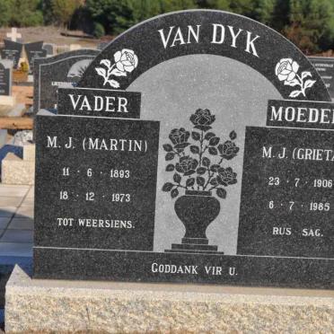 DYK M.J., van 1893-1973 &amp; M.J. 1906-1985